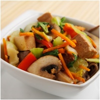 Кулинарен уикенд: Зеленчуци с тофу на тиган